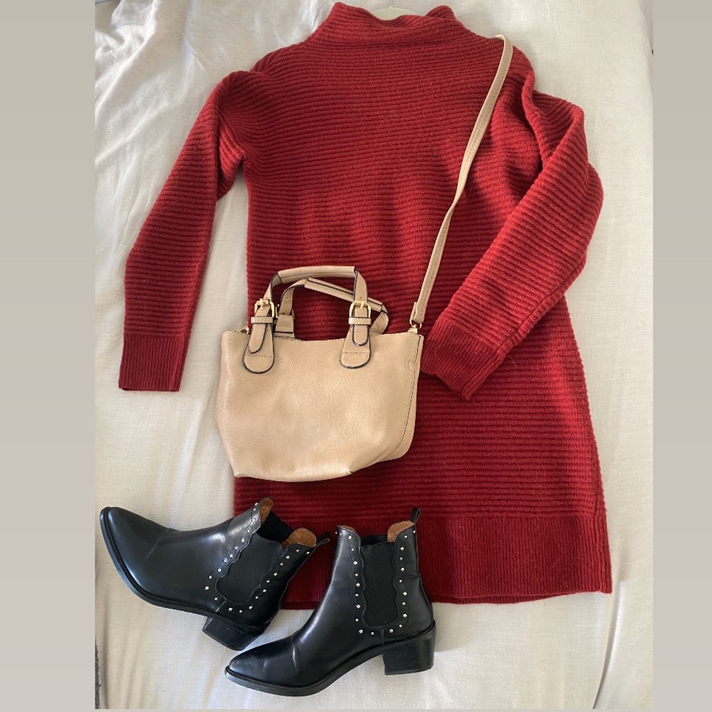 Madewell Skyscraper Merino Wool Sweater Dress